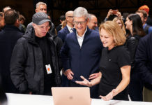 KAWS, Tim Cook, Macbook Air; © Apple