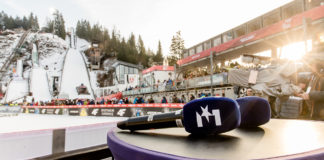 Sprungschanze, Mikrofone, Skispringen, Eurosport; © Eurosport