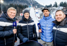 Skispringen Hannawald Schmitt Eurosport; © Eurosport