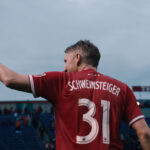 Schweinsteiger bei der Einwechslung