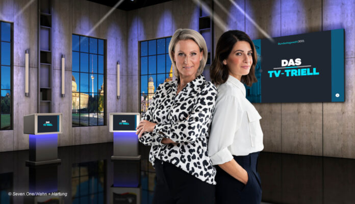 ProSiebenSat.1 Moderatorinnen-Duo Linda Zervakis & Claudia von Brauchitsch © Seven.One / Hahn + Hartung