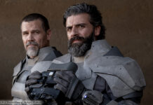 Gurney Halleck (Josh Brolin) und Fürst Leto (Oscar Isaac) in "Dune"