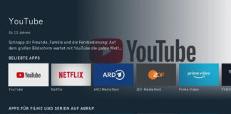 Über das App-Menü können Anwendungen wie Netflix, Prime Video, aber auch die Mediatheken der öffentlich-rechtlichen Anbieter erreicht werden