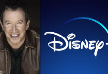 Tim Allen neben Disney+ Logo