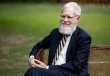 David Letterman im Park