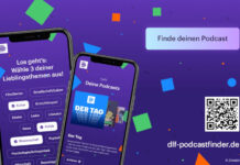 Smartphone mit offener DLF App