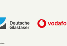 Logos Deutsche Glasfaser und Vodafone