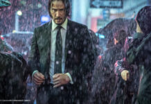 Keanu Reeves als John Wick im Regen