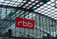 RBB Werbung am Hauptbahnhof Berlin