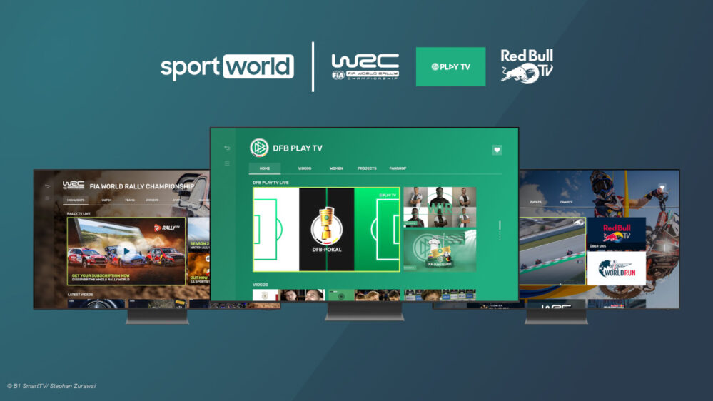 Die Neuzugänge bei Sportworld: DFB Play TV, Rally TV" und "Red Bull TV"