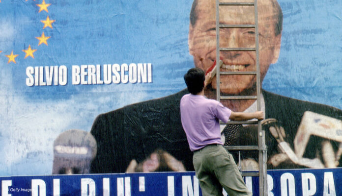 Berlusconi Wahlplakat