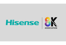 Hisense und 8K Association Logos