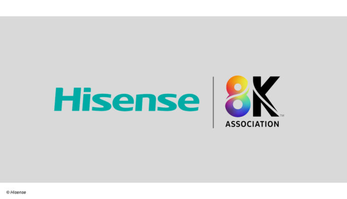 Hisense und 8K Association Logos