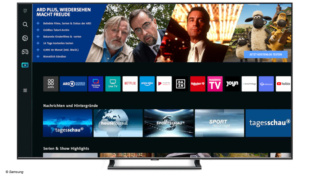 #ARD Plus App jetzt auf hochauflösenden Samsung Smart TVs
