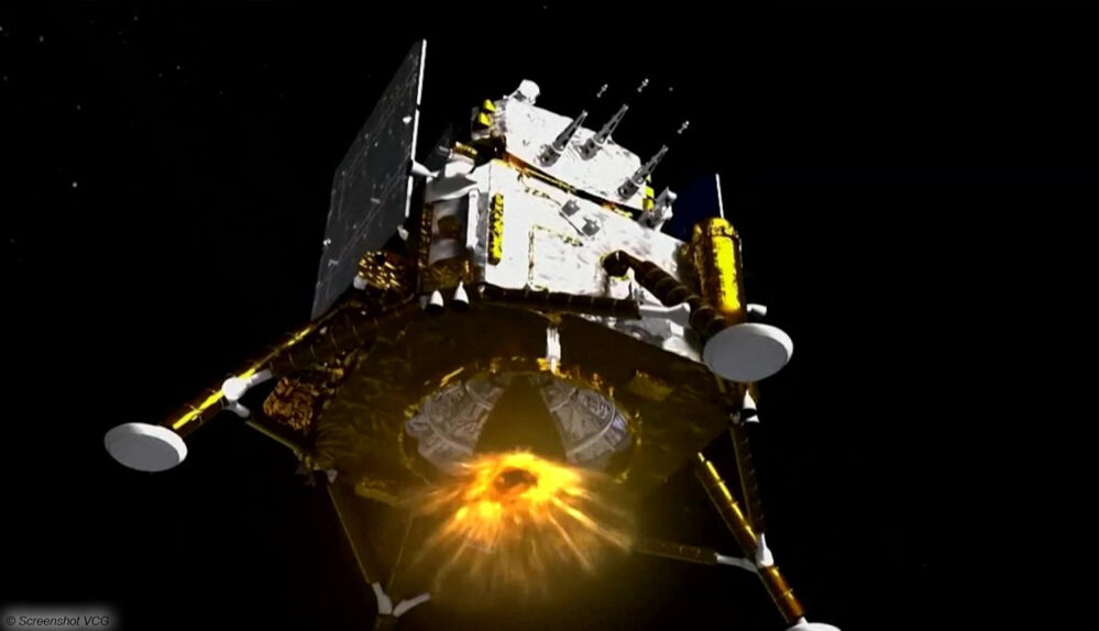 #Mond-Rückseite: Chinas Raumkapsel mit Gestein zurück auf Erde