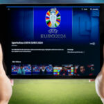 Tablet mit ARD UEFA Inhalten