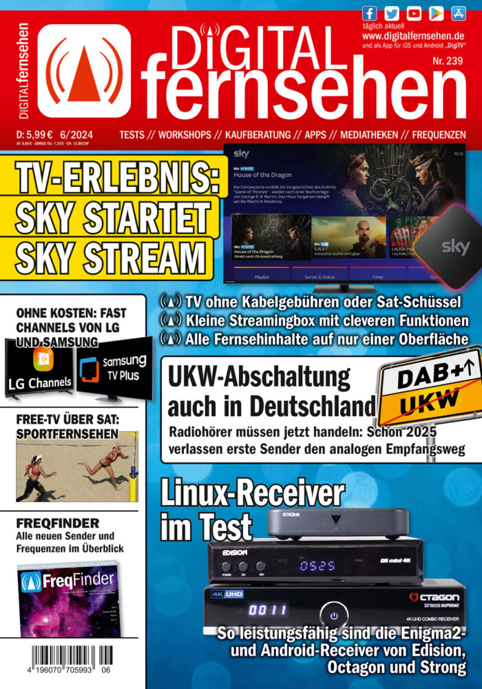 DIGITAL FERNSEHEN 6/2024 Cover