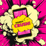 Smartphone mit Handy Crush Logo