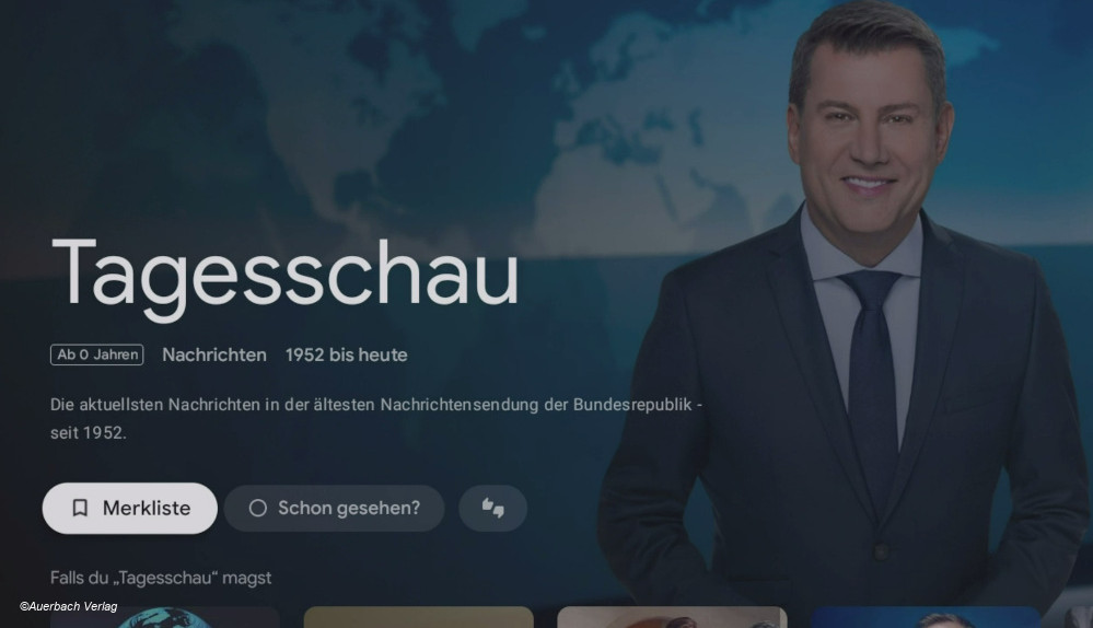 Thomson Streaming Box 240G, Tagesschau