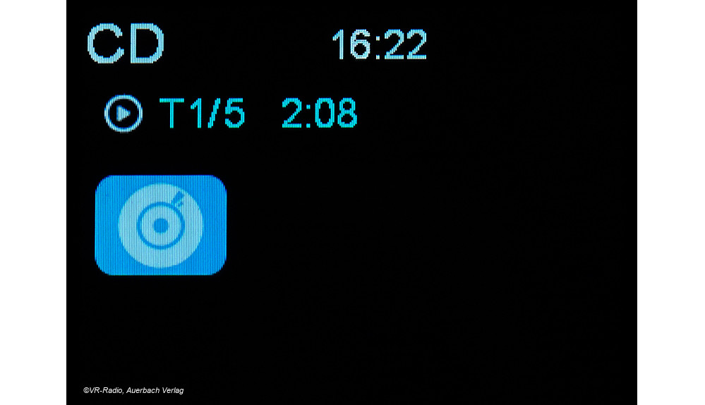 VR-Radio ZX-3361, CD-Anzeige