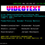 Videotext ARD ZDF 1987