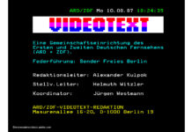 Videotext ARD ZDF 1987