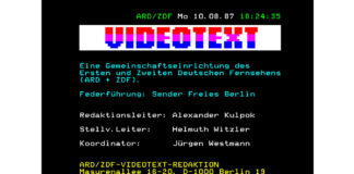 Videotext ARD ZDF 1987