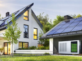 Solar-Haus-Photovoltaik-Speicher