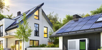 Solar-Haus-Photovoltaik-Speicher