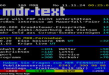 Am TV-Gerät bleibt der MDR Teletext weiter nutzbar.