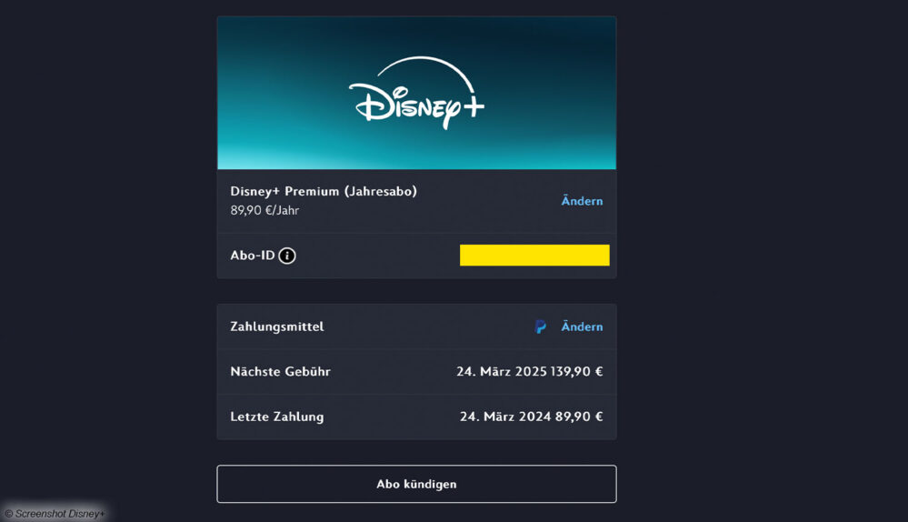 Disney+ Preise