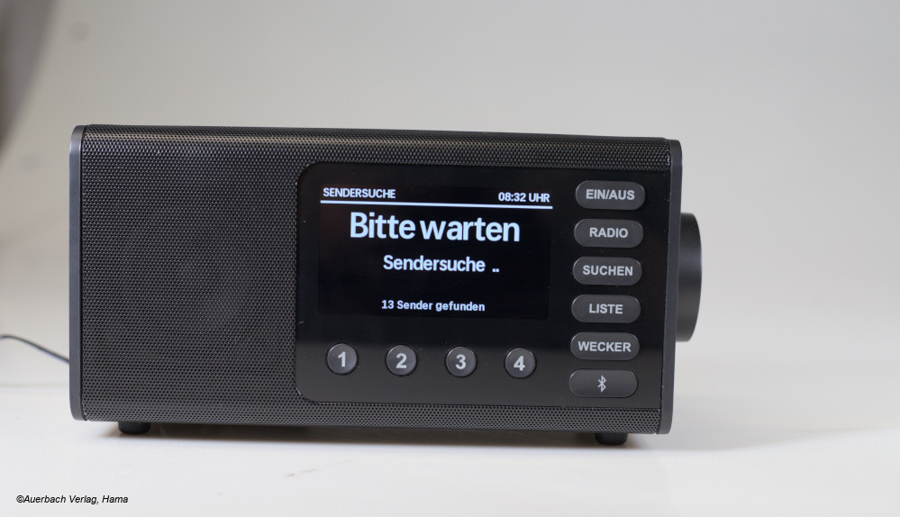 Digitalradio Hama DR1001BT, Sendersuchlauf