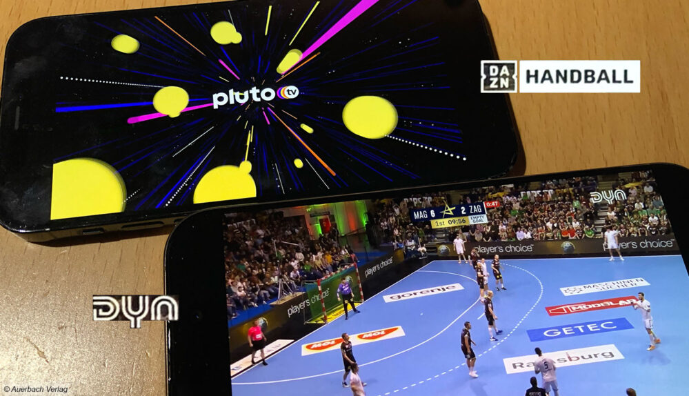 PlutoTV Handballwerbung