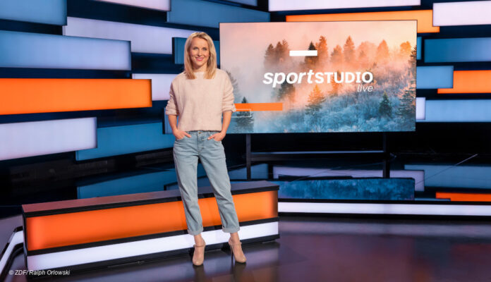 Katja Streso im ZDF Sportstudio