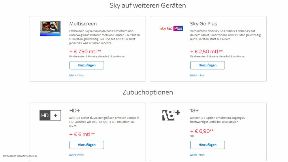 Black Friday 2024 bei Sky: Weitere Optionen mit Rabatt buchen