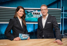 Blick in das Studio von "Fake News"