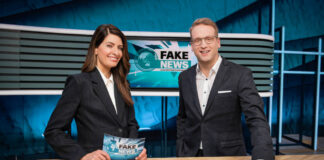 Blick in das Studio von "Fake News"