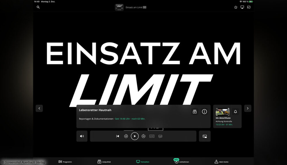 WaipuTV-EinsatzamLimit