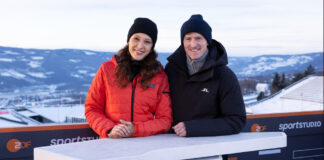 Lena Kesting und Severin Freund begrüßen das ZDF-Publikum zur Vierschanzentournee live aus Oberstdorf