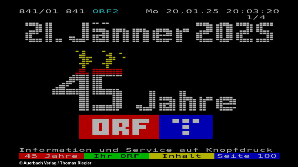 ORF-Videotext feiert Geburtstag