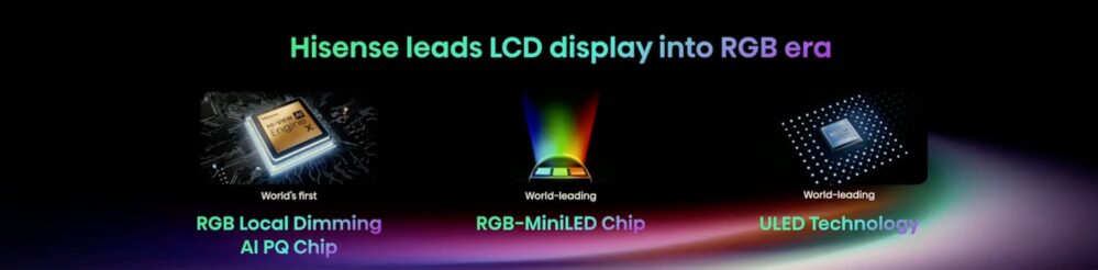 CES 2025 Hisense RGB Mini LED UX 116