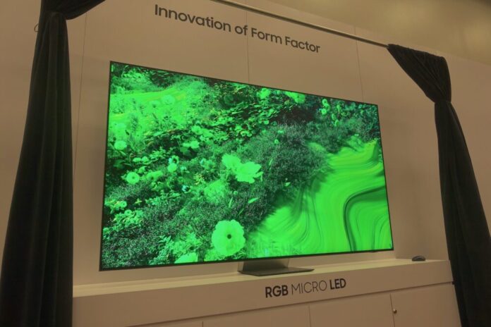 CES 2025 Samsung RGB Micro LED LCD