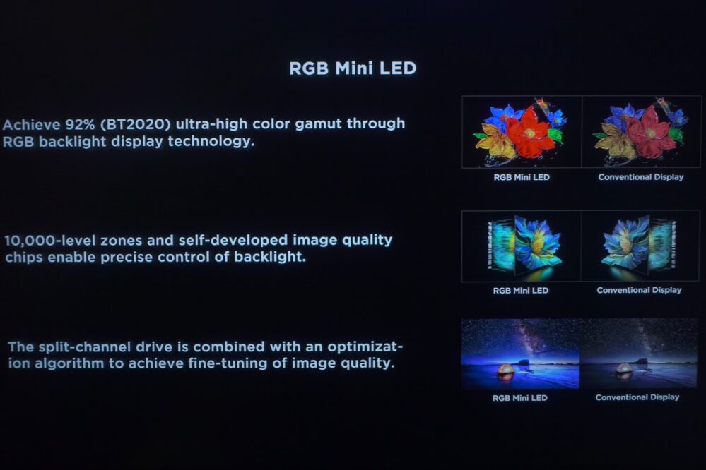 CES 2025 TCL RGB Mini LED LCD