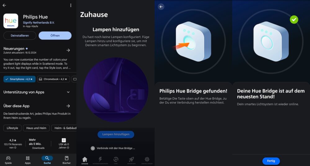 Philips Hue Bridge Setup App