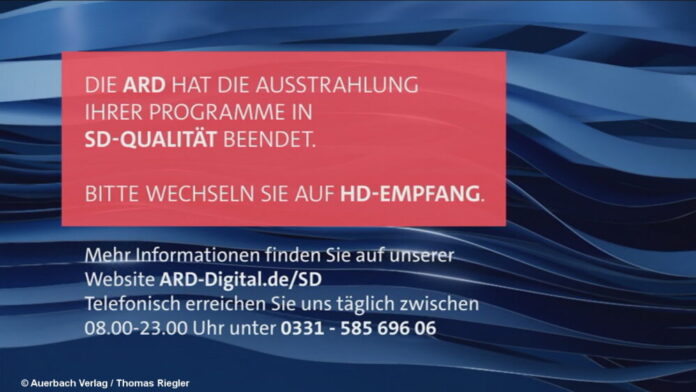 Heute gegen 8.10 Uhr hat sich der WDR auf all seinen Frequenzen von SD Verabschiedet