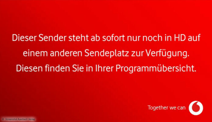 Vodafone SD-Abschaltung