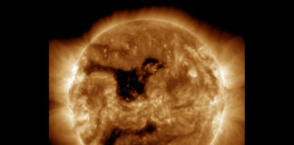 Ein Bild der Sonne im extremen ultravioletten Bereich