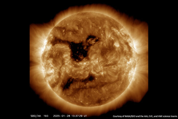 Ein Bild der Sonne im extremen ultravioletten Bereich