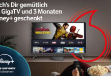 Vodafone GigaTV Fernseher mit Disney+