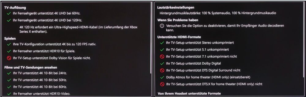 Samsung QN95D Formatunterstützung